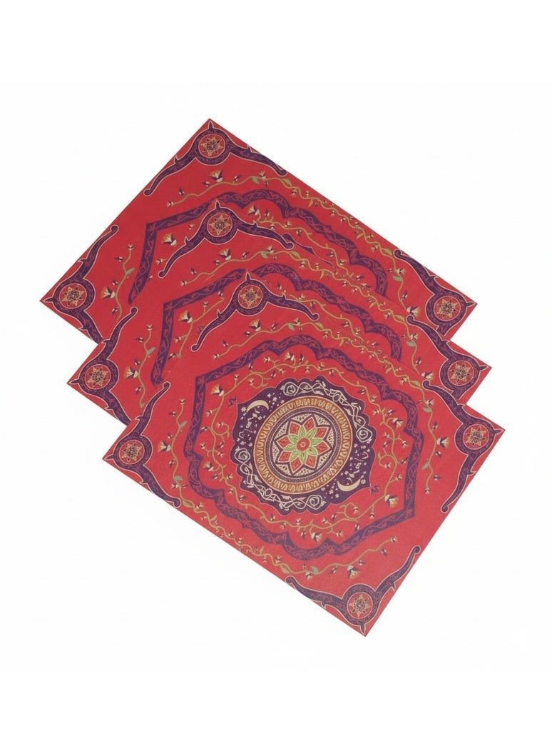 Ramadan Fridge Mat – Refrigerator Shelf Liner, Colored Non-Slip Fridge Mat for Shelves & Drawers - 4PCS - Image 3